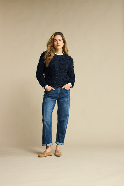 Red Button Caitlin Side Patch Denim Jeans, Dark Stone Used