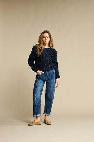 Red Button Caitlin Side Patch Denim Jeans, Dark Stone Used