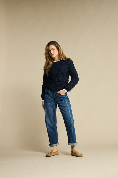 Red Button Caitlin Side Patch Denim Jeans, Dark Stone Used