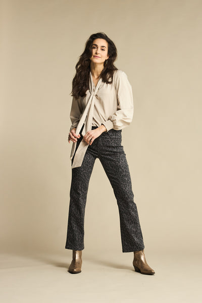 Red Button Kim Jeans, Leopard Print