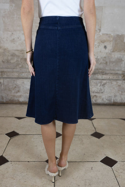 NO2MORO Lucie Denim Skirt, Dark Blue