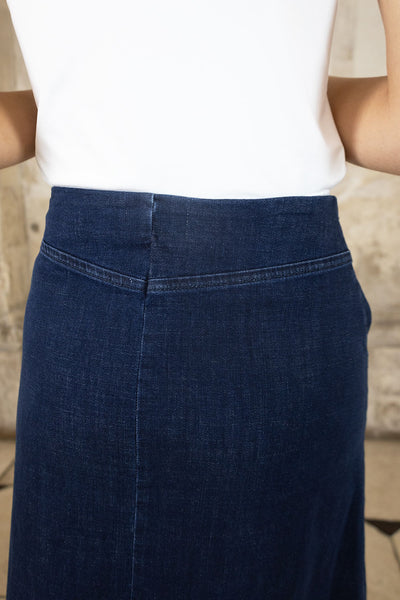 NO2MORO Lucie Denim Skirt, Dark Blue