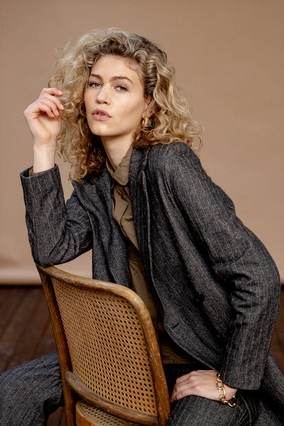 Project AJ117 Macy Pinstripe Blazer