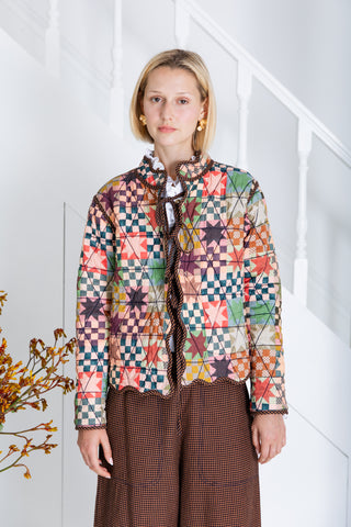 Bonté Mikka Reversible Quilted Jacket, Ink & Sand