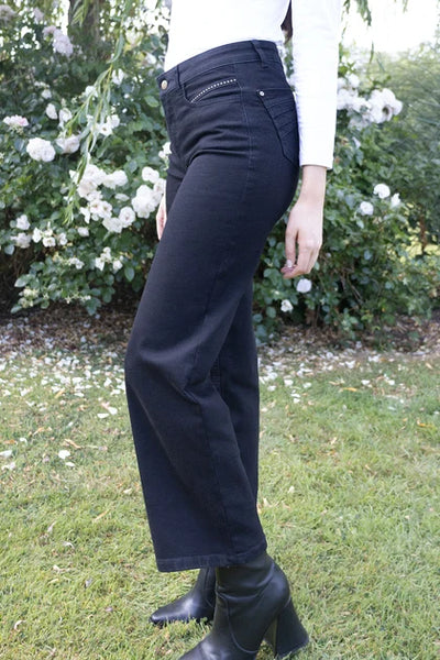 NO2MORO Napoli Cropped Jeans, Black