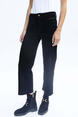 NO2MORO Napoli Cropped Jeans, Black
