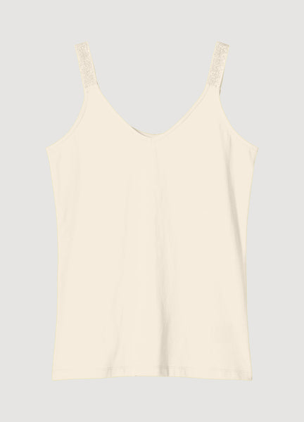 SUMMUM Nice 2 Way Vest Top, Ivory