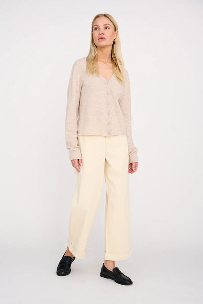 Pieszak Birkin Weekend Cropped Chino, Oyster White