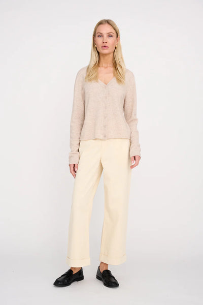 Pieszak Birkin Weekend Cropped Chino, Oyster White