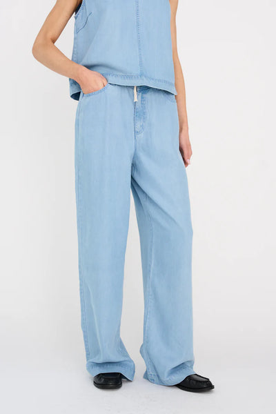 Pieszak Drea Sporty Trousers, Denim Blue Waves