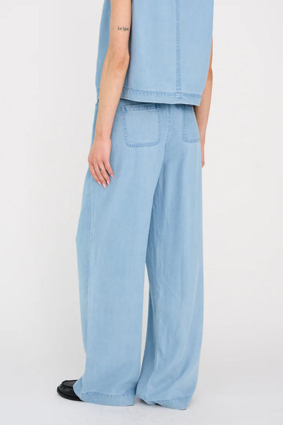 Pieszak Drea Sporty Trousers, Denim Blue Waves