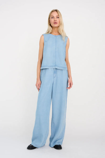 Pieszak Drea Sporty Trousers, Denim Blue Waves