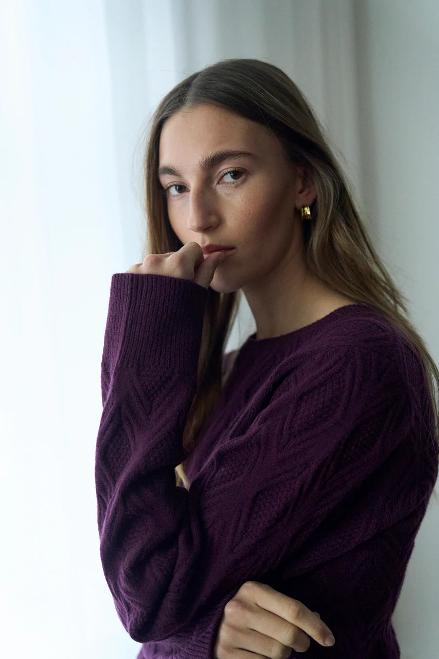 Pieszak Jasmin Knitwear, Grape Nectar