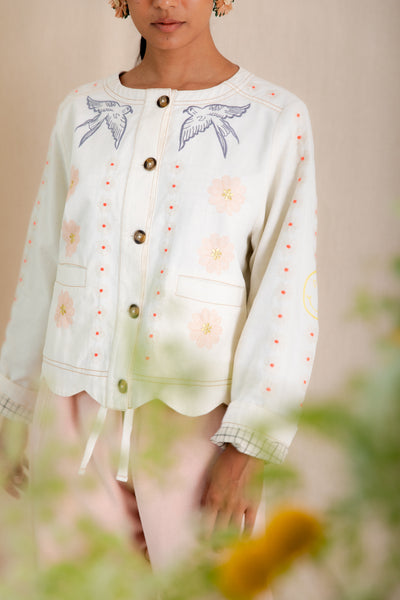 Bonte Rosie Jacket, Ecru Multi