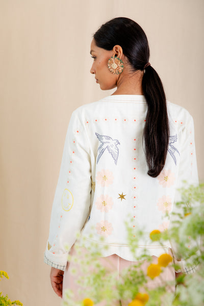 Bonte Rosie Jacket, Ecru Multi