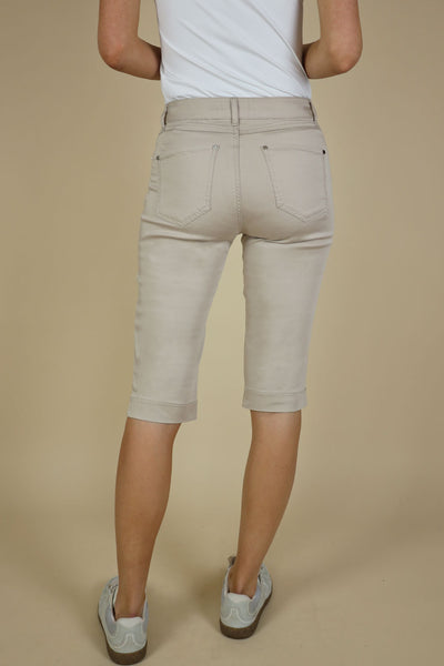 NO2MORO Remi Shorts, Taupe - Flax In Bloom