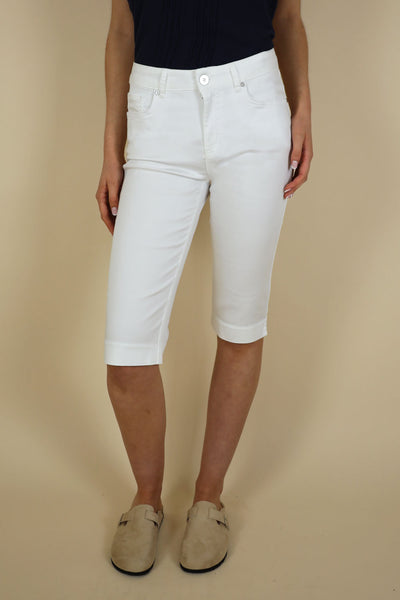 NO2MORO Remi Shorts, White - Flax In Bloom