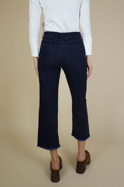 NO2MORO Roxy Jeans, Dark Denim - Flax In Bloom
