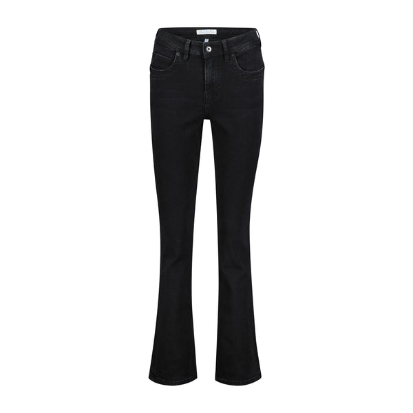 Red Button Babette Flare Jeans, Black Denim