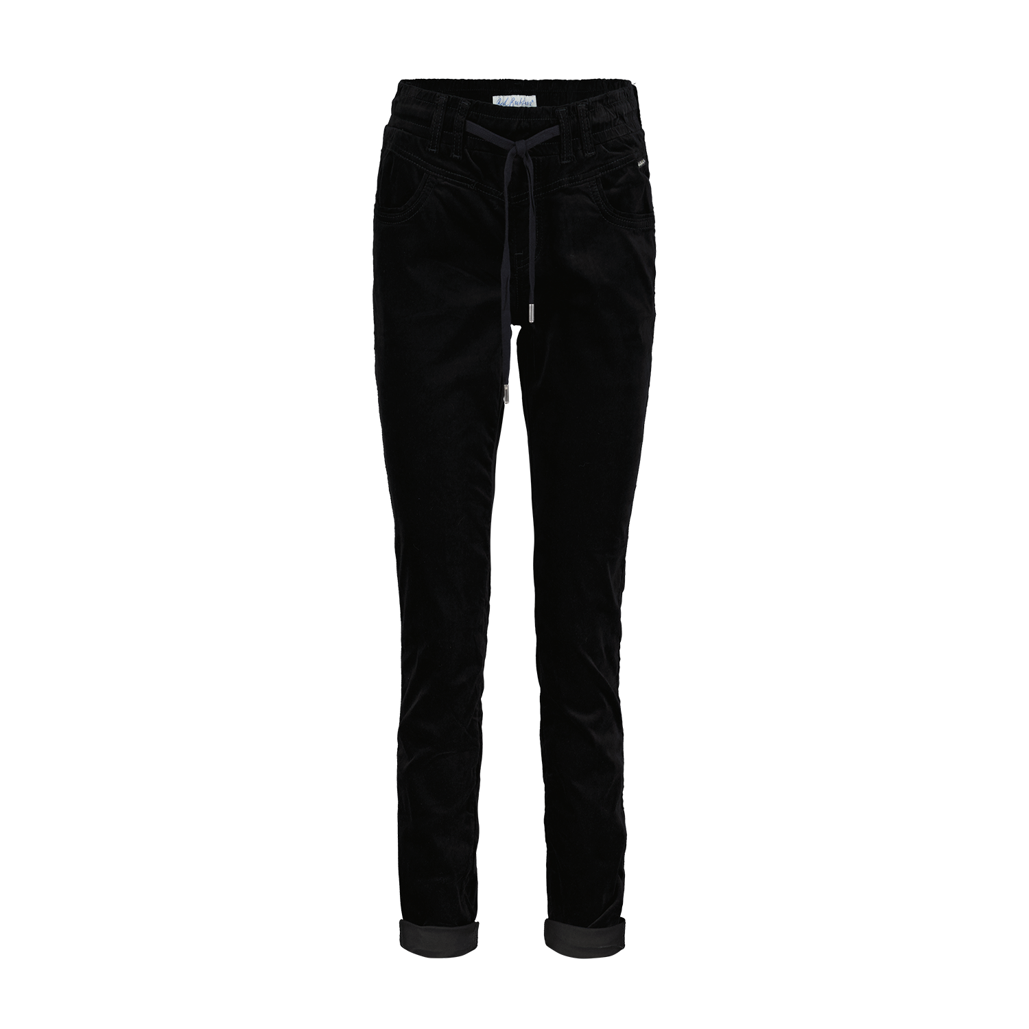 Red Button Tessy Velvet Jeans,  Black