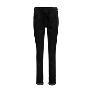 Red Button Tessy Velvet Jean, Black