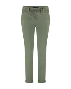 Red Button Tessy Cropped Jeans, Tea Green