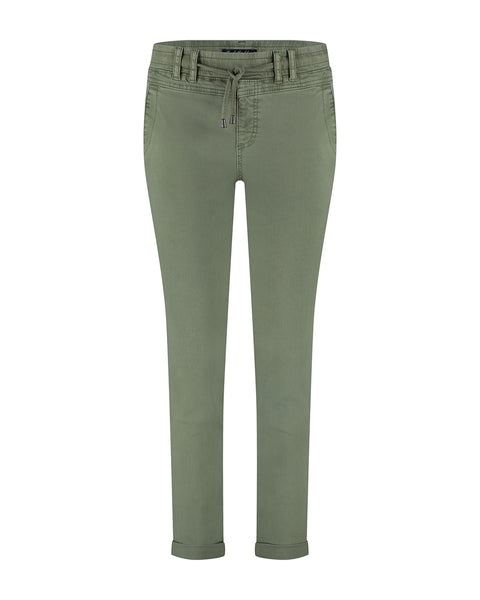 Red Button Tessy Cropped Jeans, Tea Green