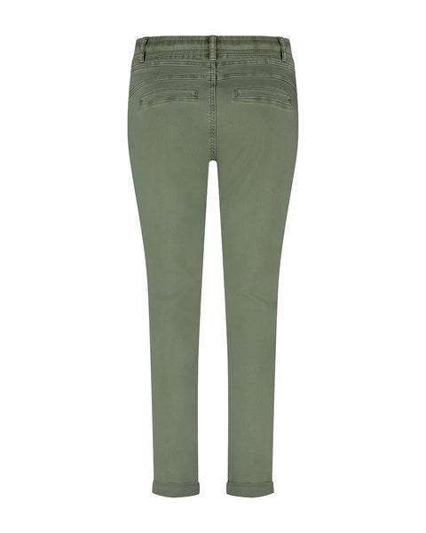 Red Button Tessy Cropped Jeans, Tea Green