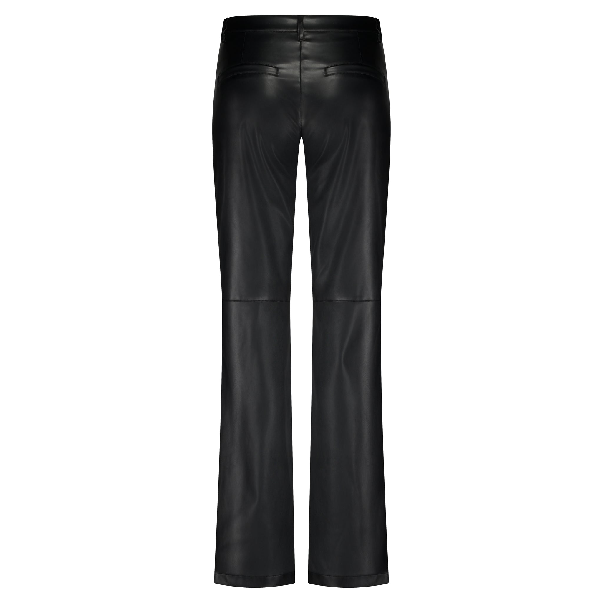 Red Button Colette Faux Leather Trousers, Black
