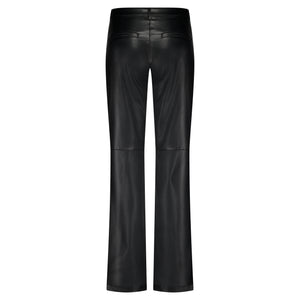 Red Button Colette Faux Leather Trousers, Black