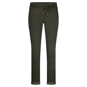 Red Button Tessy Jeans, Dark Green