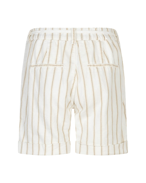Red Button Camille Linen Shorts, Dark Sand