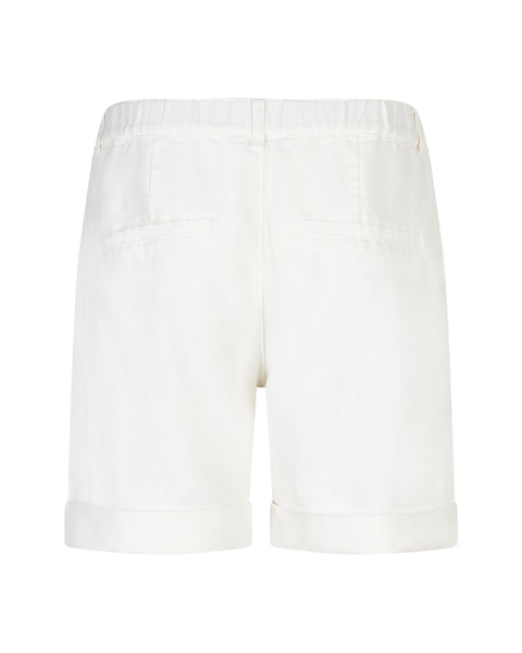 Red Button Camille Linen Shorts, Off White