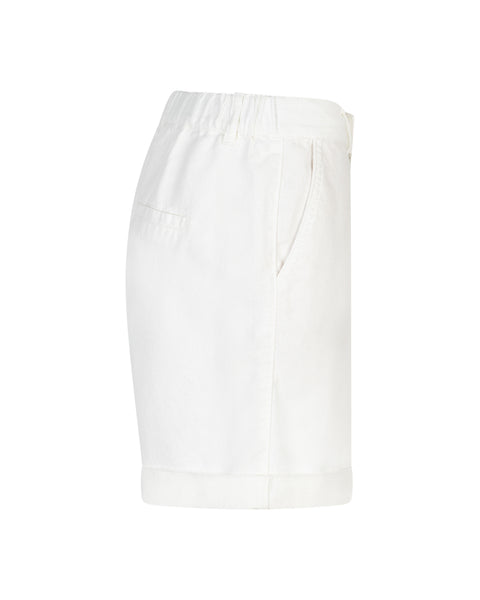 Red Button Camille Linen Shorts, Off White