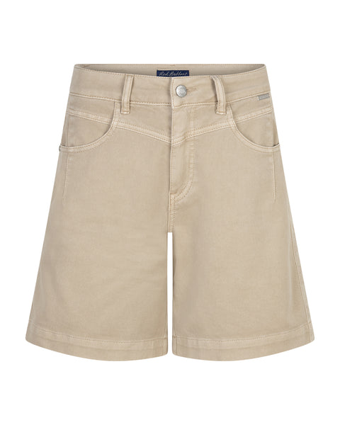 Red Button Kate Shorts, Pebble