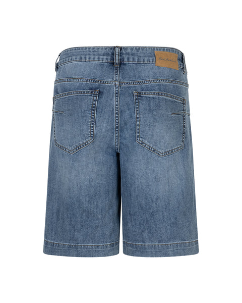 Red Button Kate Bermuda & Scarf, Stone Wash Denim