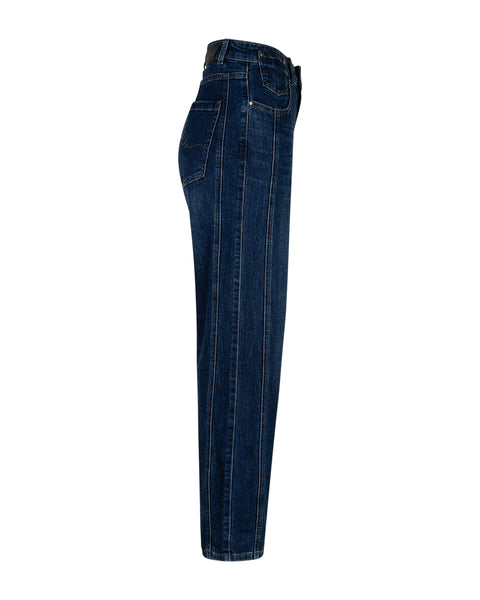 Red Button Caitlina Sidepatch Jeans, Dark Stone