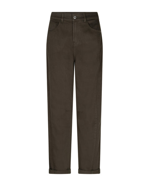 Red Button Caitlina Side Patch Jeans, Dark Green