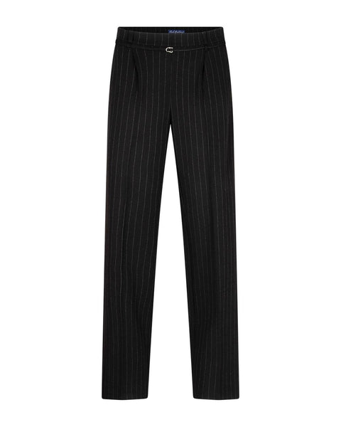 Red Button Cleo Punta Pinstripe Trouser, Black