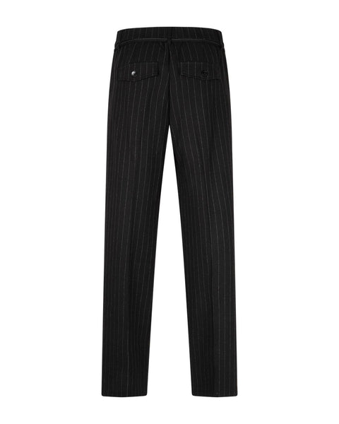 Red Button Cleo Punta Pinstripe Trouser, Black