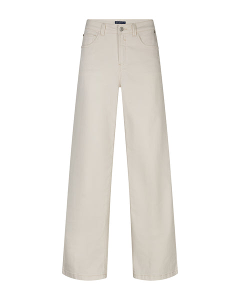 Red Button Colette With Belt, Ecru