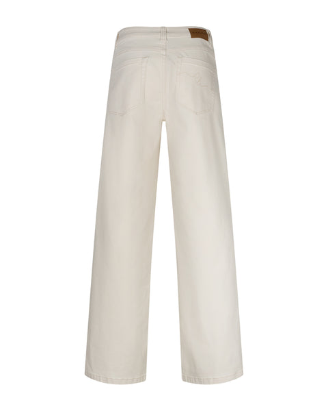 Red Button Colette With Belt, Ecru