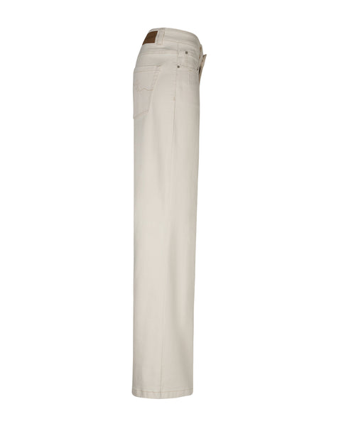 Red Button Colette With Belt, Ecru
