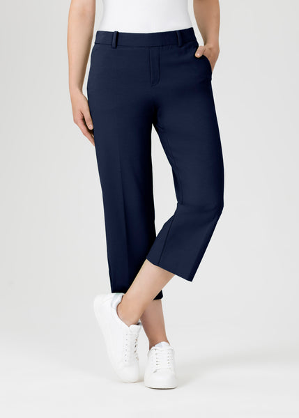 Stehmann Fenja Cropped Trousers,  Navy
