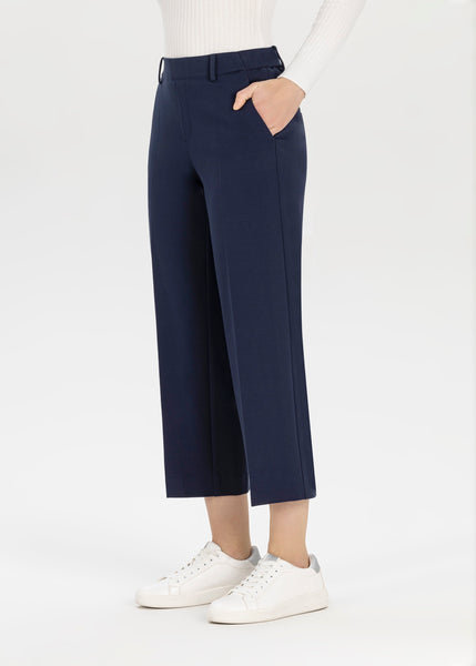 Stehmann Fenja2 650 Navy Cropped Trousers,  Marine Navy
