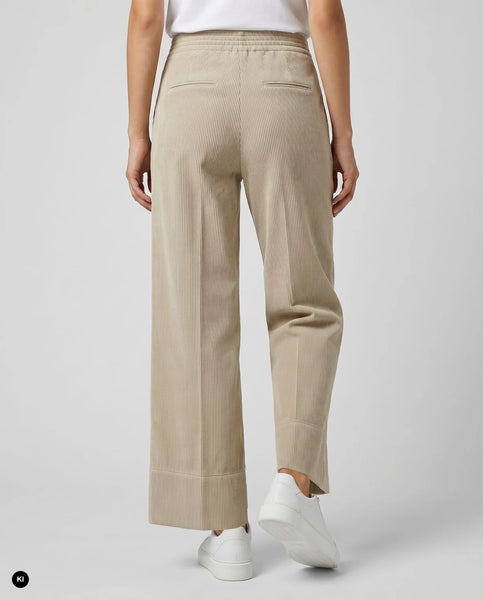 Stehmann Fabienne Cropped Cord Trousers, Beige