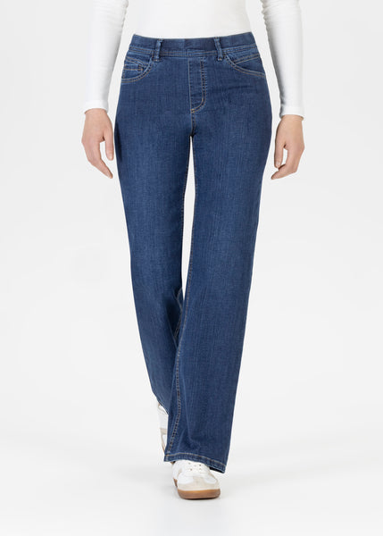 Stehmann Melli Flared Jeans, Fjord Navy Denim