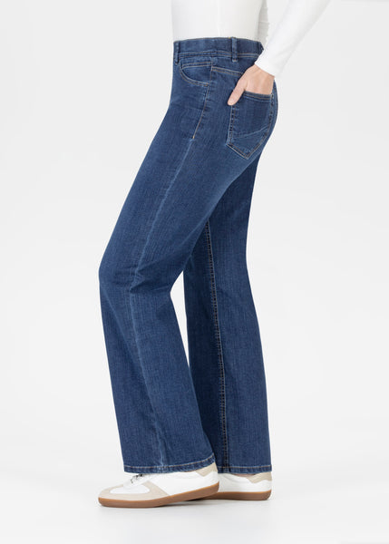 Stehmann Melli Flared Jeans, Fjord Navy Denim