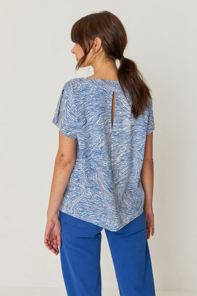 SKFK Iride GOTS (Organic Cotton), Blue Stream