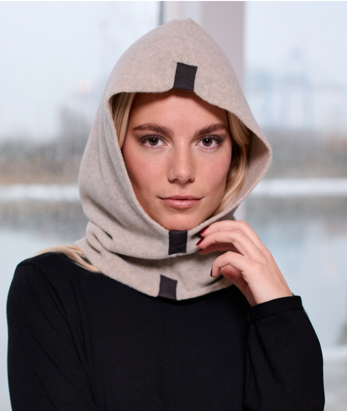 Henriette Steffensen Hood Fleece, Sand